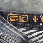 Rock Revival WOMENS  LYNKAI Crystal Rhinestone Stitched Easy Crop Jeans 32 Y2K Photo 9