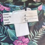 Old Navy  Womens Dress Size‎ Large Vacation Tropical Dark Floral Bohemian Resort Photo 9