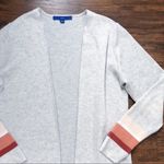 Apt. 9  • striped coatigan sweater grey orange cardigan duster longline open Photo 3