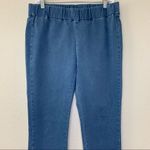 Soft Surroundings Blue Snap Up Ankle Leggings Photo 2