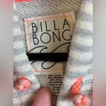 Billabong Woman’s Hoodie Striped Casual Beachy Hi-Low Pullover Hoodie Sz Large Photo 4