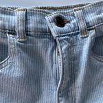 American Apparel  Railroad Stripe Cuffed Hem Shorts Size 26 Photo 4