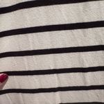 Vineyard Vines Jet Black White Striped Midi T-Shirt Dress Size Medium Cotton Photo 6