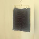 Cynthia Rowley navy lace skirt size 4 100% cotton Photo 6