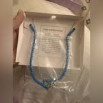 BP Bomb Party Luxe Layers Necklace Set Blue Bead & Silver Chain New in Box Photo 2