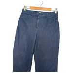 LL Bean Jeans Womens 10 Blue Classic Fit Dark Denim Straight Leg Stretch Classic Photo 6