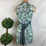 Sweet Pea Green & White Floral Mesh Short Sleeve Print Top L Size L Photo 4