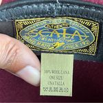 Scala  | Burgundy Wool Wire Brim Fedora Hat Photo 9