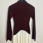 Solid & Striped  The Soglio Long Sleeve Maxi Swetter Dress in Raisin Brown Small Photo 3