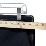 Talbots Heritage Ankle Pants Womens 8 Black Denim Side Zip Flat Front Stretch Photo 4