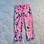 Lilly Pulitzer  Weekender High-Rise Midi Legging – Banana Flambé Print Size S🧡 Photo 9