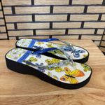 Brighton  Breeze Wedge Butterfly Flip Flop Size 9 Photo 1