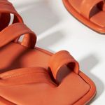 Anthropologie  Strappy Puff Gladiator Sandals Orange Size 37/38 GUC Photo 2