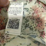 Sason White Floral Cap Short Sleeve Ruffle A Photo 7