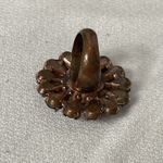 Coach Vintage Flower Ring W/Amethest Colored Stones READ Photo 1