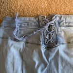 We The Free Crvy High Rise Lace-up Bell Bottom Flare Jeans Photo 5