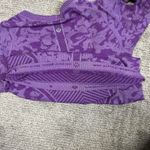 Lululemon Swiftly Tech Shirt Long Sleeve Shirt Womens 6 Purple Violet Print Top Photo 10