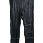 Free People  Black Vegan Leather Leggings Pull On High Waist Womens Size 29 NWT Photo 0
