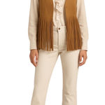 Ralph Lauren  women's y2k vintage western cream bootcut equestrian fringe pant 12 Photo 0