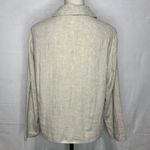 Eileen Fisher Tan One-Button Shirt Jacket Linen Rayon Blend Sz Petite Small PS Photo 5