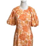 Significant Other Elena Midi Dress Women’s Size 8 Scarlet Poppy Cutout Orange Photo 3