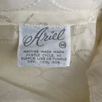 Vintage Ariel Late 80's Ivory Robe/House Coat with Scroll Pattern Size M Photo 8
