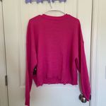 No Boundaries NWT |  junior’s novelty hot‎ pink skull loose hem crewneck sweater Photo 7