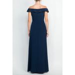 Adrianna Papell Off The Shoulder Ruffle Trim Maxi Dress Size 10 Formal Gown Photo 3