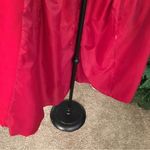 Gallery Gorgeous, Stunning, Luxurious Red Trench with Gold Detailed Buttons Photo 9