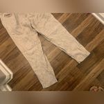 Reformation Fisher Paperbag Linen Straight Leg Cuffed Ankle Pants tan fall boho Photo 13