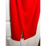 Amanda Uprichard  Red One Shoulder Ruffle Mini Dress Size Medium Photo 3