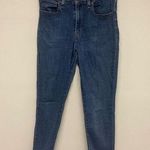 Levi's Levi’s 721 Skinny Jean Medium Blue Frayed bottom Jeans SZ 30 Photo 0