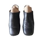 Vintage Y2K El Cuco Black Leather Mules EU 39 – Goth Grunge Biker Witchy Retro Size 8.5 Photo 2