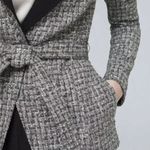 White House | Black Market New! White House Black Market Belted Tweed wool-blend blazer Jacket , 00 Photo 2