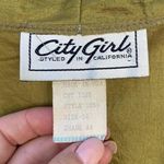 Vintage 80s olive green windbreaker open front jacket Size L Photo 3