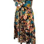 Angie  Floral Sleeveless Cutout Smocked Back Mini Dress Multicolor Size Small NWT Photo 3