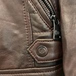 Bernardo brown leather jacket small petite Photo 6