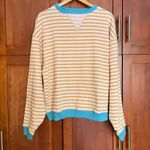 Free People We the Free Sweatshirt Striped Oversized Crewneck Size XS Photo 2