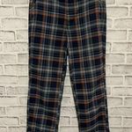 American Eagle Women’s  ankle length plaid print straight leg stretch pants 4 Photo 0