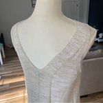 United Colors Of Benetton  Womans Linen Blend Knit Sleeveless V-neck Maxi Dress Photo 4