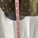 Chico's CHICO’s FLORAL EMBROIDERED OLIVE GREEN BOHEMIAN TOP SZ: Medium Photo 6