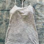 Lululemon  Alpine White Ice Grey Battleship Power Pose Tank Size 6 Photo 0