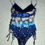Rachel Roy $116  Women's Printed Lace-Up One‎ Piece Swimsuit, Garden Size XL Photo 3