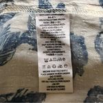 Free People Moon River Floral Peasant Top Blue Ivory Lace Oversized Photo 6