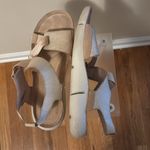 Clarks Beige Leather Sandals Photo 5
