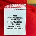 Vine & Love  new with tags red blouse with sequin sleeves size M  holiday Photo 8