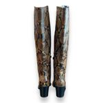 Calvin Klein Women's MASSIE Knee High Boot, CUOIO/DARK WALNUT, 11 Sexy Dress Photo 6