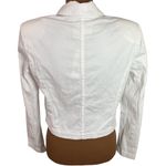 L'Agence L’Agence Dolly Cropped shoulder pad double breasted blazer in white size S Photo 2
