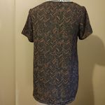 Forever 21  black & mauve chevron dress top Photo 3