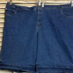Woman Within Women's Within Women's Denim Knee High Shorts Size 28W Sku 2919 Photo 0